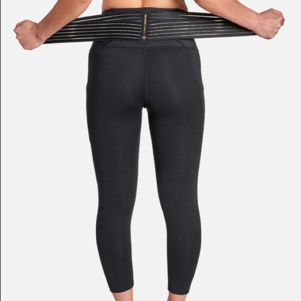 Tommie Copper Adjustable Back Support Ankle Length Leggings - Picture 7 of 9